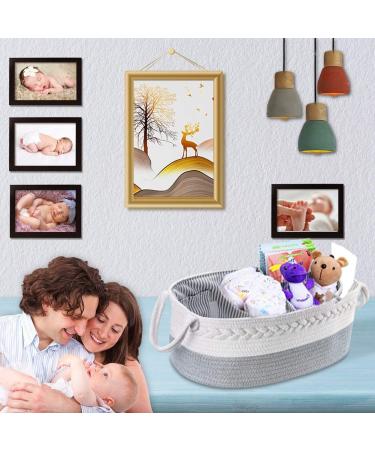 Baby Diaper Caddy Organizer - Extra Large Nursery Storage Bin with 8 Pockets and 5 Compartments - Buy Online on SooperMarket.com