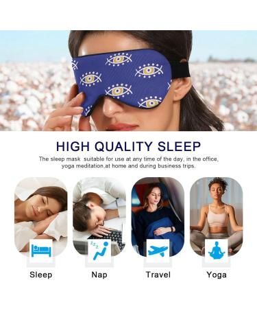 Haskirky Light Blocking Eye Mask - Adjustable Adult Men and Women Travel Mask for Yoga, Meditation, Office, and Deep Sleep - Buy Online on SooperMarket.com