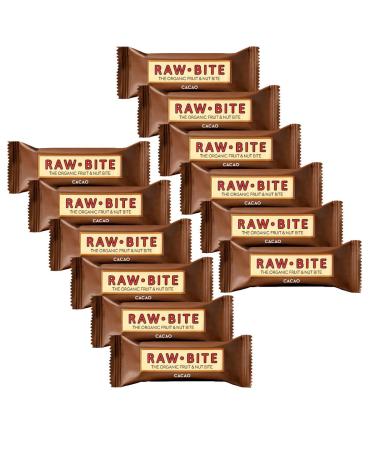 Raw Bite Organic Fruit Bar Cacao 50 g 50 g (12 pack)