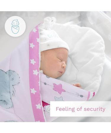Baby Swaddle Wrap Blanket/Newborn Cotton Swaddling Sleeping Bag 0 to 3 Months (Mika Pink) 22 - Buy Online on SooperMarket.com