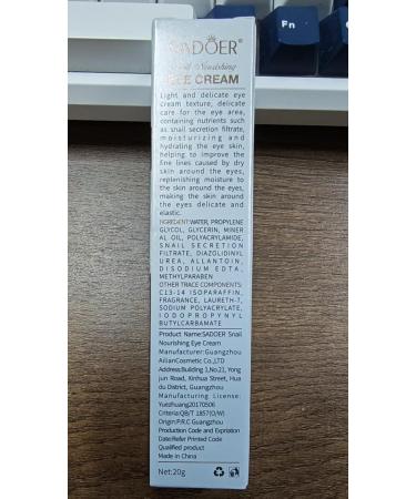 Snail Essence Eye Cream Moisturise Nourise Eye Serum Anti Aging Snail Mucus Eye Cream For Dark Circles Eye Skin Firming Mens & Women Eye Cream Reduces Fine Lines Eye Bags - Buy Online on SooperMarket.com