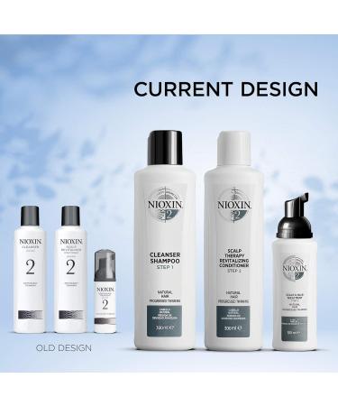 Nioxin System 2 Cleanser Shampoo and Scalp Therapy Conditioner for Natural Hair with Progressed Thinning - Buy Online on SooperMarket.com