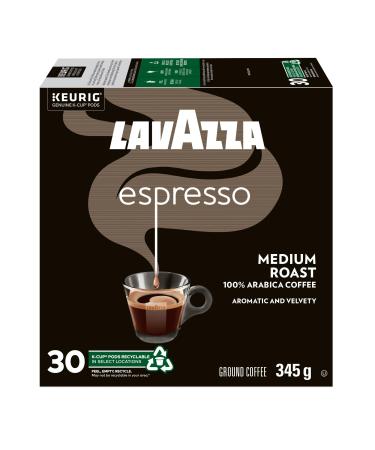 Lavazza Espresso Medium Roast K-Cup Coffee Pods 120 Count For Keurig Coffee Makers Espresso Medium Roast 30 count (Pack of 4)