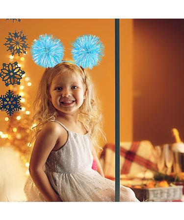 Tinsel Headband with Balls Kids Foil Strips Head Boppers Glitter Christmas Hair Band Performance Stage Cosplay Hair Accessories Head Boppers - Buy Online on SooperMarket.com