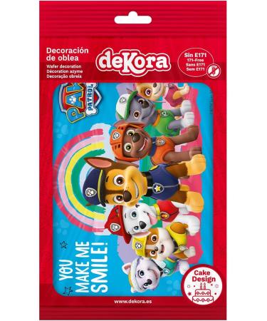 Dekora Paw Patrol Edible Cake Topper Children's Birthday Decoration A5 Wafer - Buy Online on SooperMarket.com