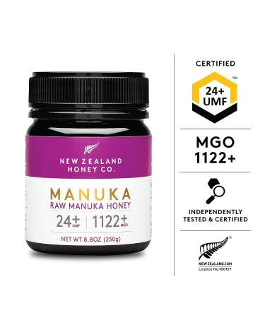 Buy New Zealand Honey Co. Raw Manuka Honey UMF 24+ | MGO 1122+ - 250g (8.8oz) - Buy Online on SooperMarket.com