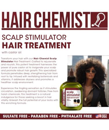 Hair Chemist Scalp Stimulator with Castor Oil - Nourishing Scalp Hair Oil Treatment (7.1 oz) - International Shipping Available - Buy Online on SooperMarket.com