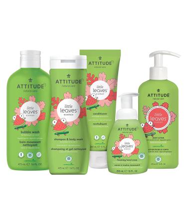ATTITUDE Kids Shampoo and Body Wash - EWG Safe, Hypoallergenic, Vegan, Watermelon & Coco - 16 Fl Oz - Buy Online on SooperMarket.com