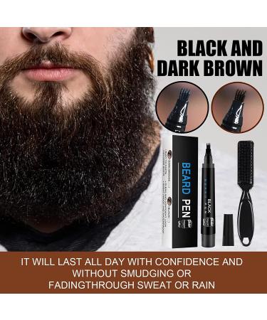 Waterproof Beard Filling Pen for Men - Black | Long Lasting Coverage | Natural Look | Beard Pencil Filler Kit - Buy Online on SooperMarket.com