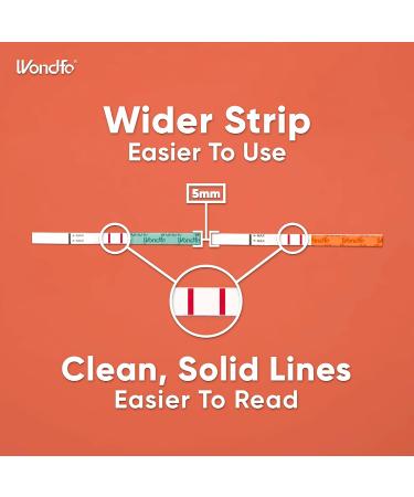 Wondfo 40 Ovulation Test and 10 Pregnancy Test Strips with 50 Cups Kit Rapid Test Detection for Home Self-Checking Urine Test 40 LH + 10 HCG New Batch - Buy Online on SooperMarket.com