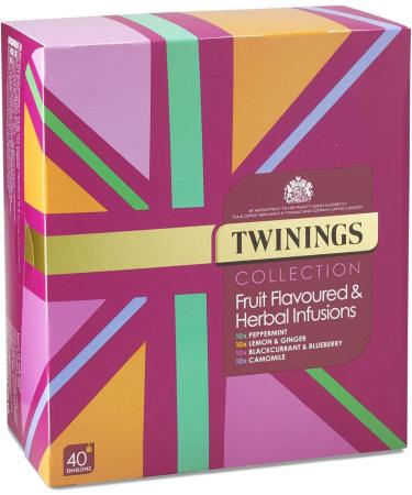 Twinings Infusions Selection Variety Gift Set - 40 Herbal Infusion Tea Bags - Buy Online on SooperMarket.com