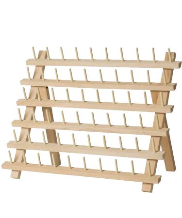 SAND MINE Wooden Thread Rack Sewing and Embroidery Thread Holder  60 Spools