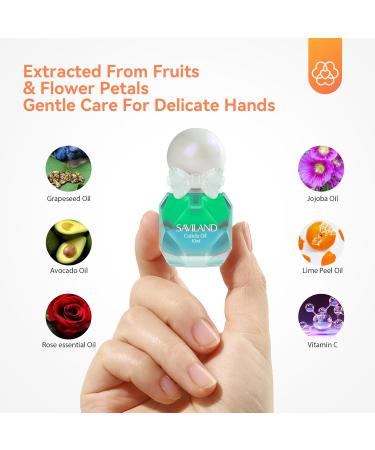Saviland 3PCS Cuticle Oil Set - Nail Strengthener & Protector for Thin Nails | Grapeseed Oil for Smoothing & Nourishing | International Shipping Available - Buy Online on SooperMarket.com
