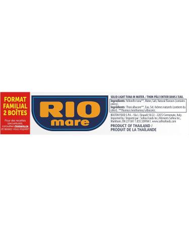 Rio Mare - Solid Light Tuna in Water - Canned Tuna in Water High in Protein Ready to Eat Snack - 160g (2 Cans) 320 g (Pack of 1) - Buy Online on SooperMarket.com