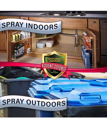 Natural Armor Peppermint Repellent for Mice/Rats & Rodents - 128oz Gallon Spray | Indoor/Outdoor Shield - Buy Online on SooperMarket.com
