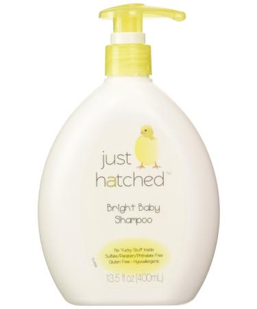Just Hatched Bright Baby Shampoo, Loveable Yummy Fragrance, Gentle for Newborns, Hypoallergenic, Gluten Free, No Yucky Stuff/Harsh Ingredients, 13.5 fl oz