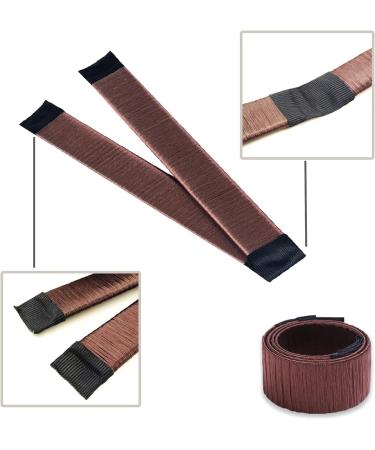 3 Pcs Fast Bun Maker - Easy Snap Doughnut Styling for Girls & Women (Brown) - Buy Online on SooperMarket.com