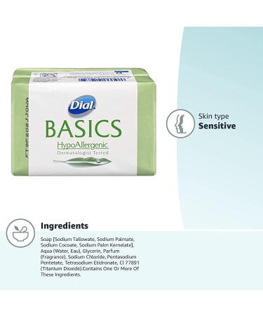 Dial Basics Hypoallergenic Bar Soap â€“ Gentle Skin Care, 2 Count Pack - Buy Online on SooperMarket.com