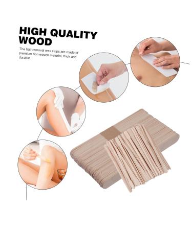 Buy Beavorty 800pcs Disposable Beauty Bar Spatula - Flat Head Stencil Tool Natural Birch Wax Applicators - Ideal for Beauty Treatments & Spa Supplies - Buy Online on SooperMarket.com