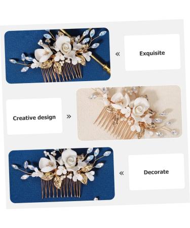KOMBIUDA Bridal Comb Bride The Photo Ceramics The Flowers - Buy Online on SooperMarket.com