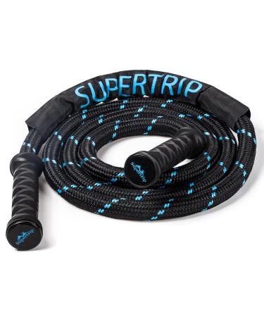 Super trip weighted jump rope adult fitness 360 rotating handles heavy jump rope for full body muscle training 3.1/3.4 pound rope jumping for women and men inside 3.42 pounds