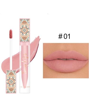 6-Piece Nude Matte Liquid Lipstick Set - Long Lasting, Waterproof Lip Gloss for Women - Gift for Makeup Enthusiasts - Set D - Buy Online on SooperMarket.com