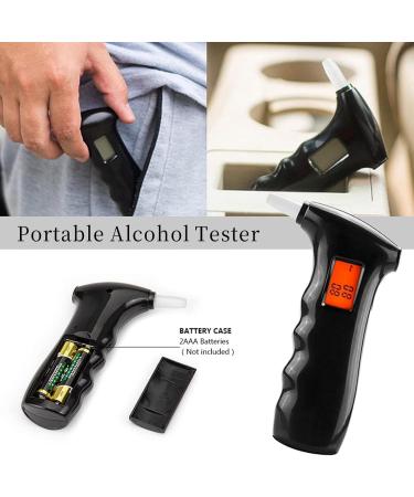 Breathalyzer Professional-Grade Accuracy Breath Alcohol Tester with LCD Digital Display Portable Alcohol Analyzer Detector for Home Party Personal Use - Buy Online on SooperMarket.com