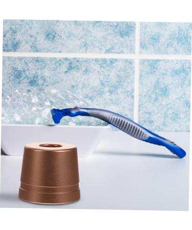 Angoily Universal Shaving Stand & Toothbrush Holder - Metal Razor Base & Small Knife Holder - Buy Online on SooperMarket.com