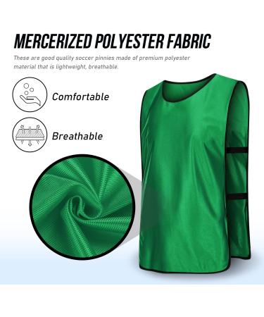 TOWOLF 6PCS Green Scrimmage Vests - X-Large Soccer Training Pinnies for Team Practice - Buy Online on SooperMarket.com