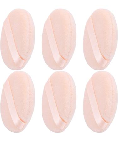 GOTH 6Pcs Round Velour Powder Puff Set for Face Makeup - Washable & Soft Cosmetic Pads - Buy Online on SooperMarket.com