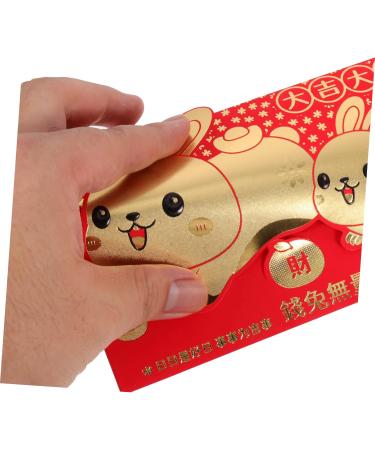 ABOOFAN 36 Pcs Year of The Rabbit Lucky Packet Bunny Hong Bao 2023 New Year Envelopes Lunar Hong Bao 2023 Year Red Packet Money Gift Cartoon Red Packets Design Paper Chinese Style - Buy Online on SooperMarket.com