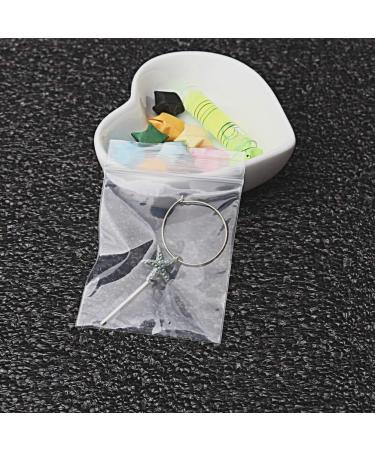 100 PCS Small Ziplock Bags 2" x 2.76" Resealable Zipper Poly Bags Small Plastic Bags Mini Ziplock Bags Clear Zip lock Bags for Jewelry Screws Storage 100 Count (Pack of 1) - Buy Online on SooperMarket.com