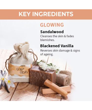 Buy Nykaa Naturals Soap Bar - Fades Blemishes & Acne - Sweet Woody Sandalwood & Blackened Vanilla - 4.4 oz - Clear Skin Solution - Buy Online on SooperMarket.com