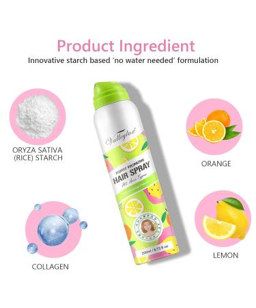 Dry Shampoo for Women - Travel Size Oil Absorbing Powder Non-Aerosol Brunette Formula 200ml - Refresh Hair Instantly Benzene-Free All Hair Types - Buy Online on SooperMarket.com