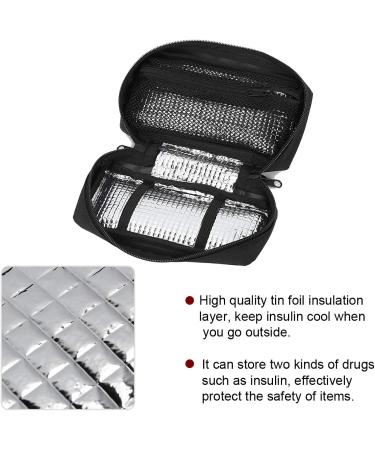 ZJchao Insulin Cooler Travel Case - Portable Insulin Protection Bag (Black) - Buy Online on SooperMarket.com