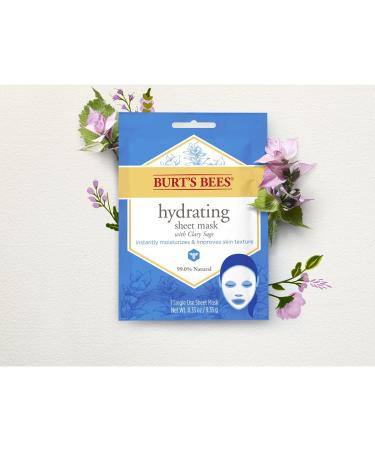 Burt's Bees Hydrating Facial Masks - 100% Natural (6 Count) - Buy Online on SooperMarket.com