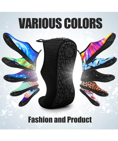DigiHero Quick-Dry Water Shoes for Women and Men | Aqua Socks for Surfing, Yoga, and Beach Activities | Black, Size 8.5-9 Women/7.5-8 Men - Buy Online on SooperMarket.com