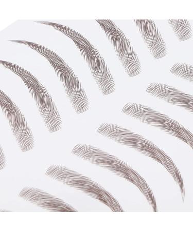 Waterproof 4D Eyebrow Tattoo Sticker - Long Lasting Grooming Shaping Eyebrow Transfers for Women (BROWN-09) - Buy Online on SooperMarket.com