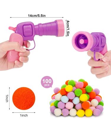 Heyu-Lotus Cat Ball Launcher to Relieve Boredom Interactive Cat Toys with 100 Pcs Balls and 1 Pcs Launcher Plush Ball Shooting Gun for Cats Suitable for Indoor Cat Training Playing Sports Games - Buy Online on SooperMarket.com