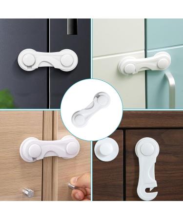 10 Pcs Kitchen Cupboard Locks for Children Adhesive Safety Locks for Cupboards Baby Locks Cupboard Child Locks Baby Safety Locks Suitable for Wardrobe Cupboard Drawer and Refrigerators - Buy Online on SooperMarket.com