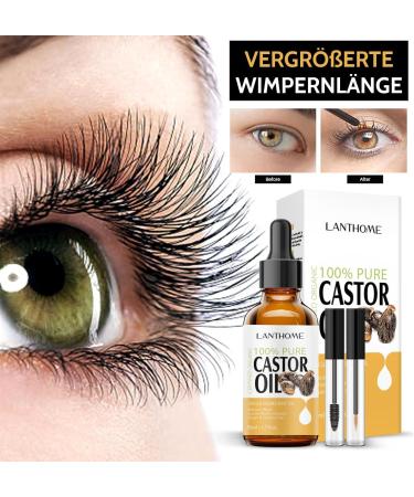 Shefave Castor Oil Organic Cold Pressed Scalp Oil with Hair Oil Applicator Hair Oil for Dry Hair Hair Growth Oil Castor Oil for Eyelashes Hair Skin Nails Beard Strengthening the Hair Root - Buy Online on SooperMarket.com