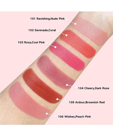 Paminify Blush Beauty Wand - Matte Face Blush with Cushion Applicator in 101 Ravishing Nude Pink - Buy Online on SooperMarket.com