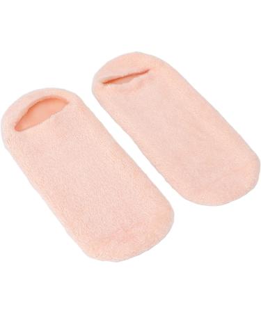 Moisture Socks for Rough Skin - Soft Gel Spa Socks - 2 Pack Essential Oil Design - Pink Moisturizing Socks for At Home Care - Buy Online on SooperMarket.com