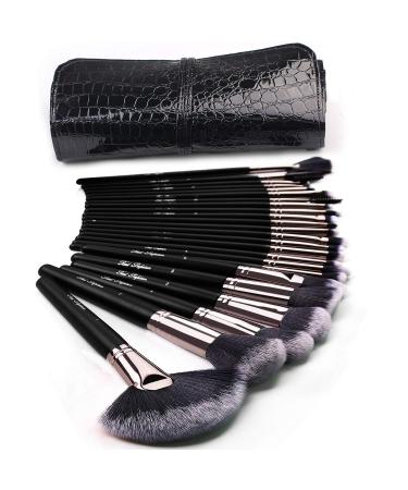 Makeup Brushes 24pcs Makeup Brush Set Kabuki Foundation Blending Brush Face Powder Blush Concealers Eye Shadows Make Up Brushes Kit with Bag