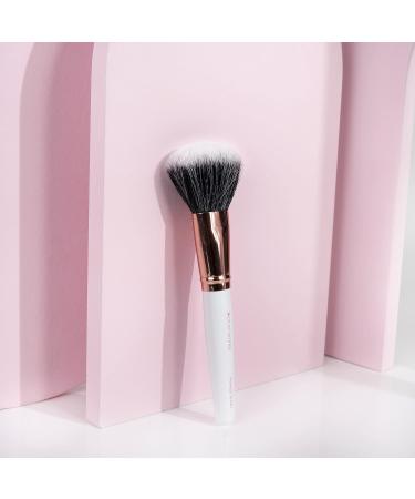 Shop Elegant Powder Brush - Pink & Gold | Perfect One Size for Flawless Makeup Application - International Shipping Available - Buy Online on SooperMarket.com