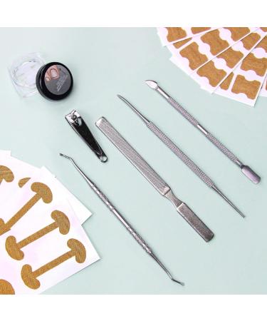 105-Piece Ingrown Toenail Tool Set | Complete Pedicure Kit with Correction Stickers Nail Tongs & Files for Perfect Toenail Care - Buy Online on SooperMarket.com