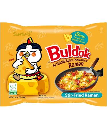 Samyang Hot Chicken Flavour Buldak Noodles Cheese 140g (Pack of 10) - Buy Online on SooperMarket.com