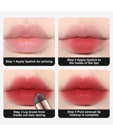 Makeup Lip Brush | Lipstick Applicator Wands For Eye Shadow | Gloss Makeup Brush Tool For Lipstick Concealer Eye Shadow For Wedding Dating Travel Daily Life 2pcs - Buy Online on SooperMarket.com