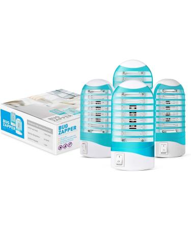 Indoor Bug Zapper Plug in - Electric Mosquito Killer Trap for Home - Gnat and Fly Eliminator - 4 Pack - Buy Online on SooperMarket.com