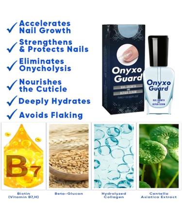 1PC Nail Strengthener for Weak Nails Nail Conditioner for Damaged Nails Onyxoguard Nail Growth and Repair Essence Nail Hardener Extra Strong and Growth Nail Guards for Strength - Buy Online on SooperMarket.com
